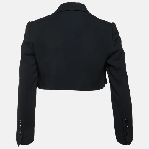 Crepe Open Front Cropped Blazer S - Dolce & Gabbana - Modalova