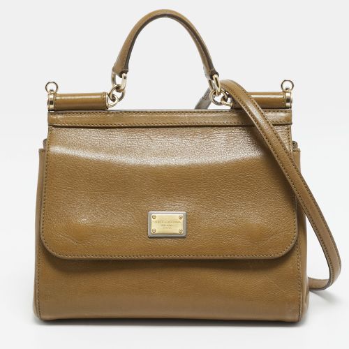 Miss Sicily Medium Leather Top Handle Bag - Dolce & Gabbana - Modalova