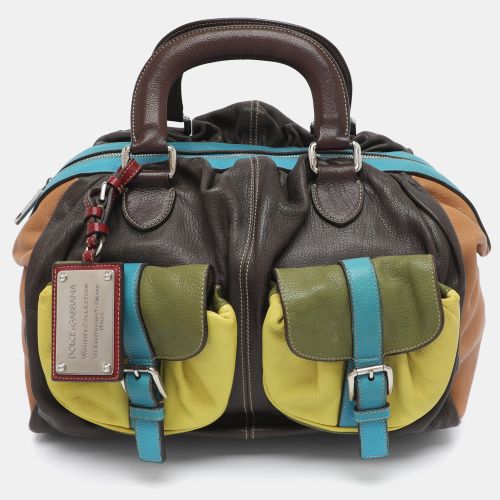 Miss Curly Leather Satchel - Dolce & Gabbana - Modalova