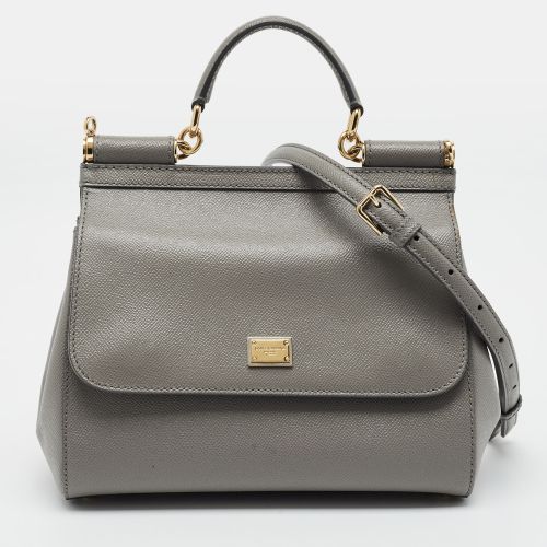 Miss Sicily Medium Leather Top Handle Bag - Dolce & Gabbana - Modalova
