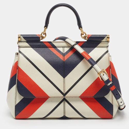Miss Sicily Medium Printed Leather Top Handle Bag - Dolce & Gabbana - Modalova