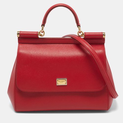 Miss Sicily Medium Leather Top Handle Bag - Dolce & Gabbana - Modalova
