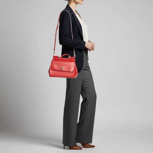 Miss Sicily Medium Leather Top Handle Bag - Dolce & Gabbana - Modalova