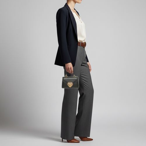 Devotion Small Leather Top Handle Bag - Dolce & Gabbana - Modalova
