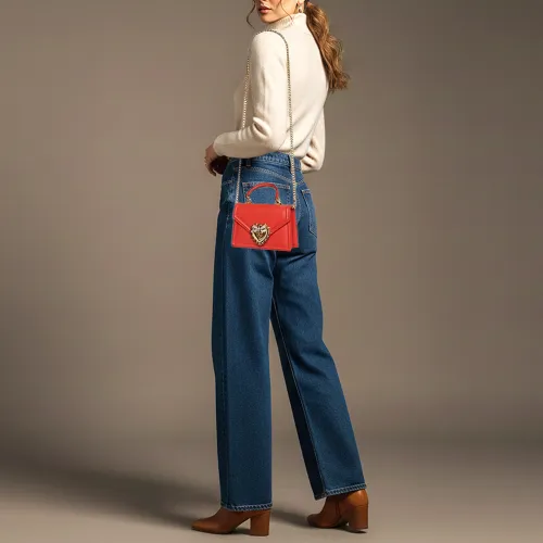 Devotion Small Leather Top Handle Bag - Dolce & Gabbana - Modalova