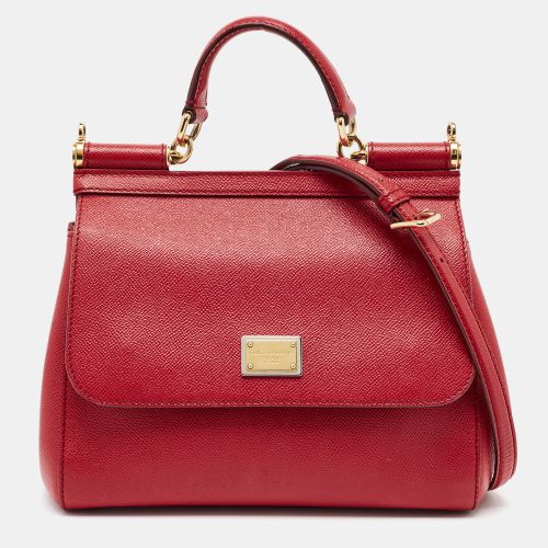 Miss Sicily Medium Leather Top Handle Bag - Dolce & Gabbana - Modalova