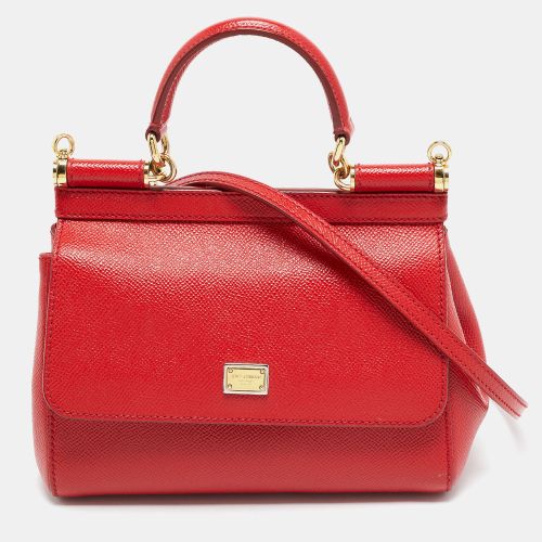 Miss Sicily Small Leather Top Handle Bag - Dolce & Gabbana - Modalova