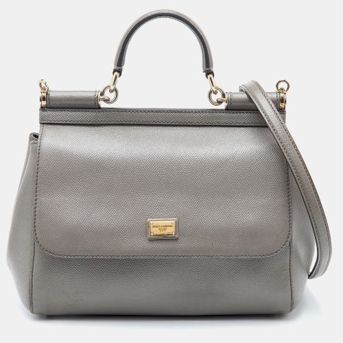 Miss Sicily Medium Leather Top Handle Bag - Dolce & Gabbana - Modalova