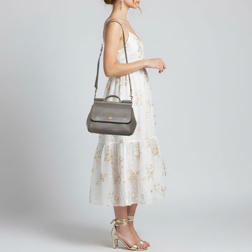 Miss Sicily Medium Leather Top Handle Bag - Dolce & Gabbana - Modalova
