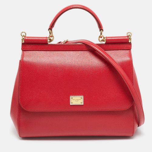 Sicily Leather Top Handle Bag - Dolce & Gabbana - Modalova
