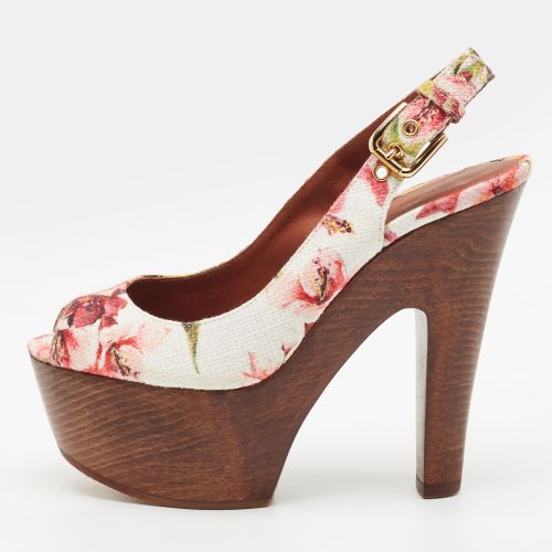 Size 35 Jacquard Platform Sandals - Dolce & Gabbana - Modalova