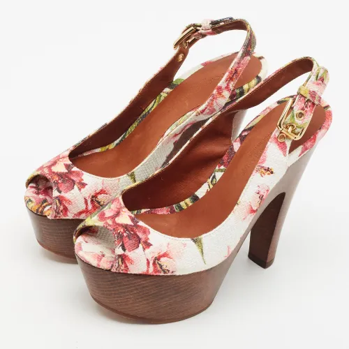 Size 35 Jacquard Platform Sandals - Dolce & Gabbana - Modalova