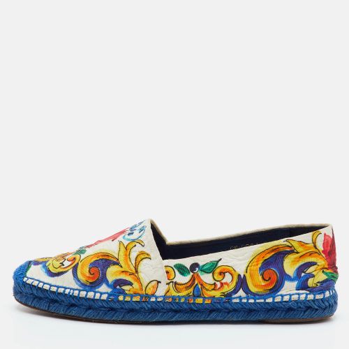 Size 40 Brocade Fabric Espadrille Flats - Dolce & Gabbana - Modalova