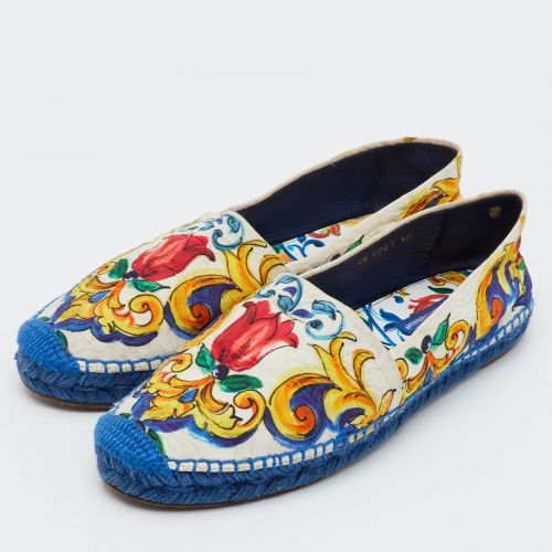 Size 40 Brocade Fabric Espadrille Flats - Dolce & Gabbana - Modalova