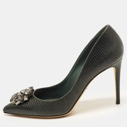 Bellucci Size 40 Lizard Embossed Leather Pumps - Dolce & Gabbana - Modalova