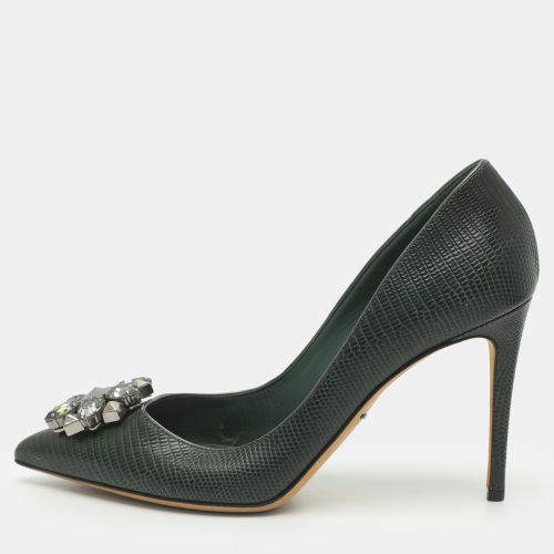 Bellucci Embellished Size 39 Lizard Embossed Leather Pumps - Dolce & Gabbana - Modalova