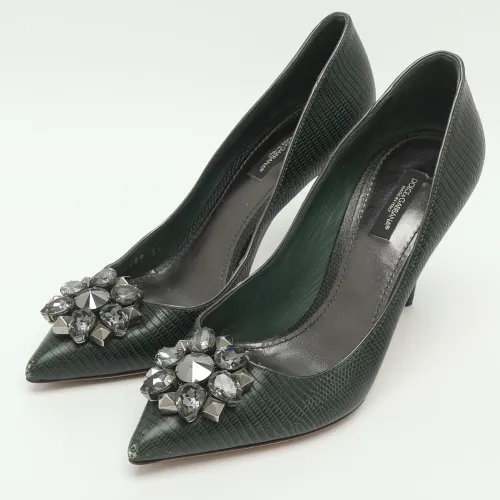 Bellucci Embellished Size 39 Lizard Embossed Leather Pumps - Dolce & Gabbana - Modalova