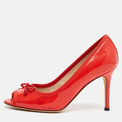 Size 37 Patent Leather Peep Toe Pumps - Dolce & Gabbana - Modalova
