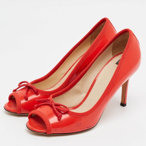 Size 37 Patent Leather Peep Toe Pumps - Dolce & Gabbana - Modalova