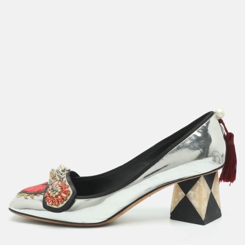 Jackie Size 41 Laminated Leather Pumps - Dolce & Gabbana - Modalova