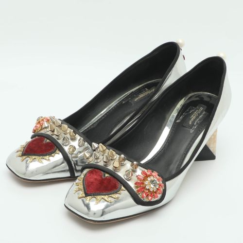 Jackie Size 41 Laminated Leather Pumps - Dolce & Gabbana - Modalova