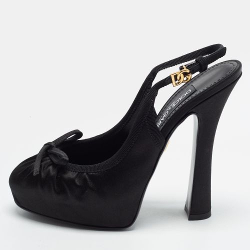 Vally Size 36 Satin Slingback Pumps - Dolce & Gabbana - Modalova