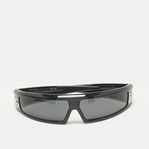 Dolce & Gabbana Black Acetate DG6181 Shield Sunglasses - Dolce & Gabbana - Modalova