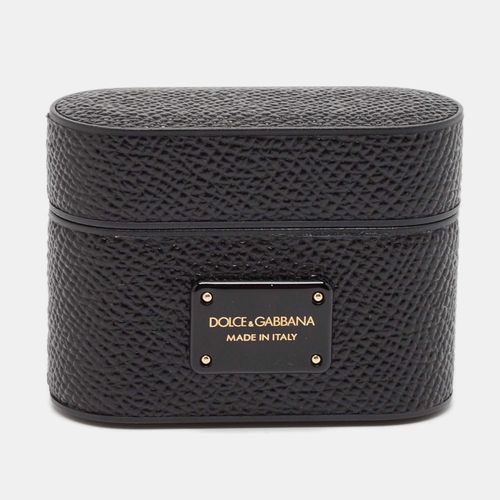 Dolce & Gabbana Black Leather Airpods Case - Dolce & Gabbana - Modalova