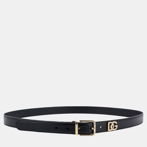 Dolce & Gabbana Black Leather Buckle Belt - Dolce & Gabbana - Modalova