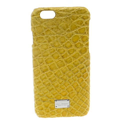 Dolce & Gabbana Yellow Croc Embossed iPhone 6/6S Case - Dolce & Gabbana - Modalova