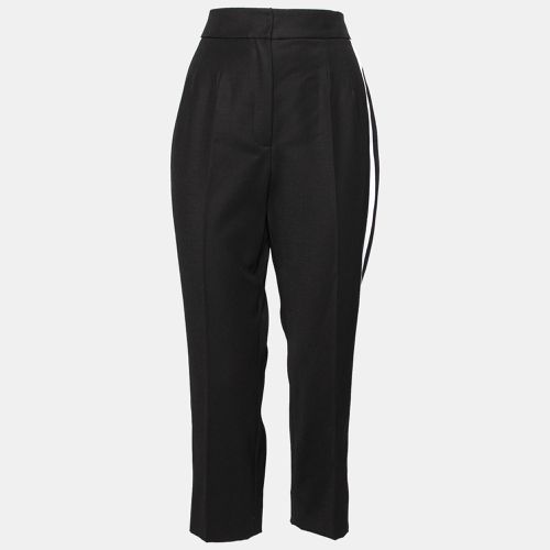 Dolce & Gabbana Black Wool Contrast Trimmed Pants M - Dolce & Gabbana - Modalova