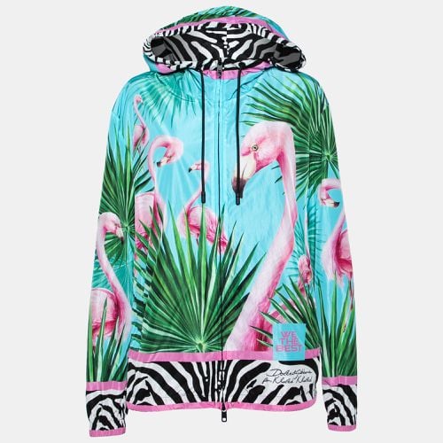 Flamingo Printed Synthetic Hooded Jacket XL - Dolce & Gabbana - Modalova