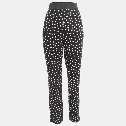 Polka Dot Crepe Trousers XL - Dolce & Gabbana - Modalova