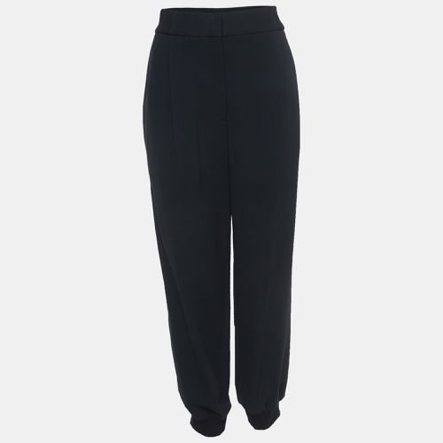 Dolce & Gabbana Black Crepe Logo Tape Detail Pants L - Dolce & Gabbana - Modalova