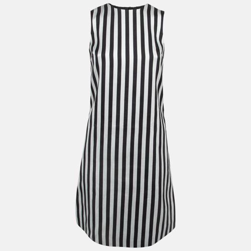 Dolce & Gabbana Monochrome Striped Cotton Sleeveless Mini Dress XS - Dolce & Gabbana - Modalova