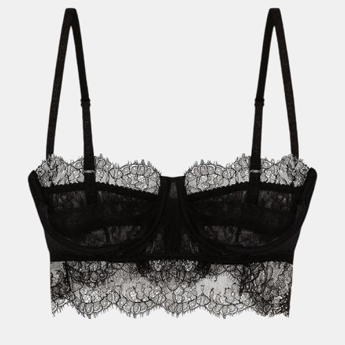 Dolce & Gabbana Black Sicily Lace Bralette IT 52 - Dolce & Gabbana - Modalova