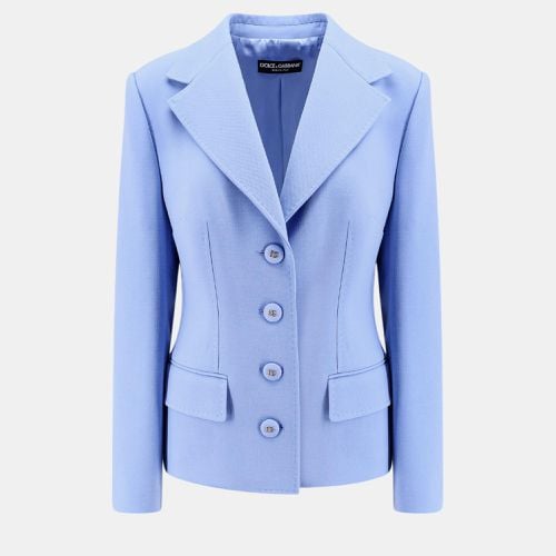 Dolce & Gabbana Blue Virgin Wool Blazer IT 46 - Dolce & Gabbana - Modalova