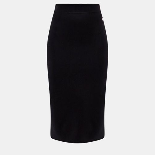 Dolce & Gabbana Black Viscose Bend Longuette Skirt IT 52 - Dolce & Gabbana - Modalova