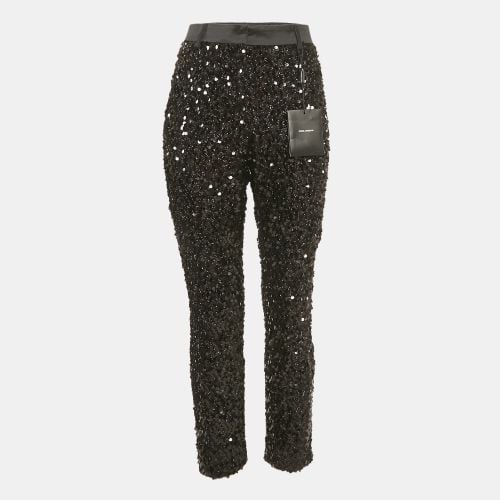 Dolce & Gabbana Black Sequin Trousers M - Dolce & Gabbana - Modalova