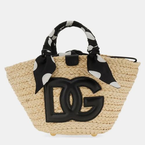 Raffia kendra Shopping Bag - Dolce & Gabbana - Modalova