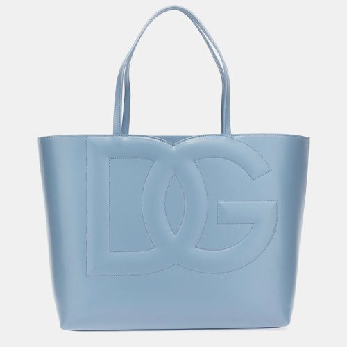 Light Leather Medium logo Shopping Bag - Dolce & Gabbana - Modalova