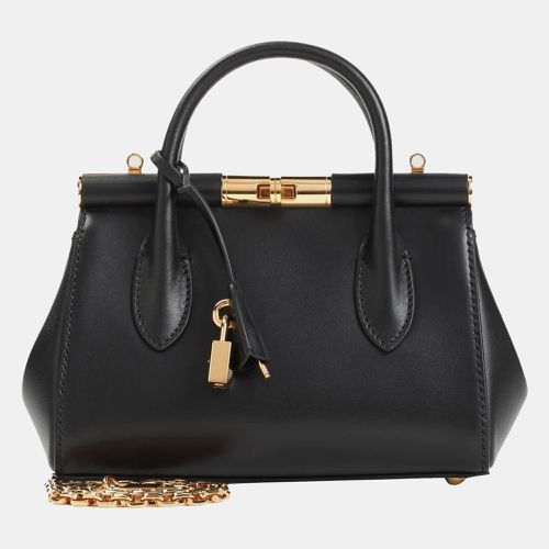 Nero Calf Leather Handbag - Dolce & Gabbana - Modalova