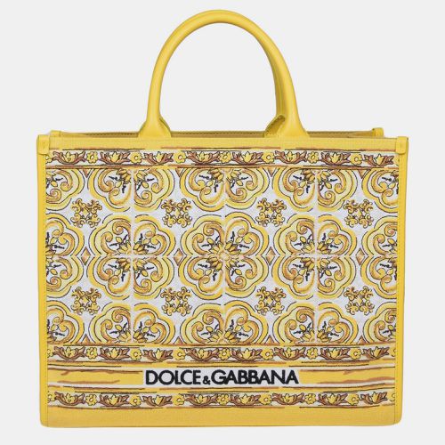 Dolce & Gabbana Yellow Medium Dg Daily Shopping Bag - Dolce & Gabbana - Modalova