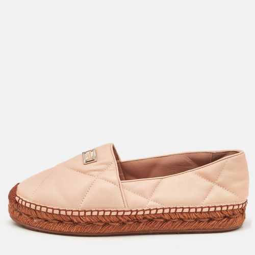 Dolce & Gabbana Beige Leather Espadrille Flats Size 39 - Dolce & Gabbana - Modalova