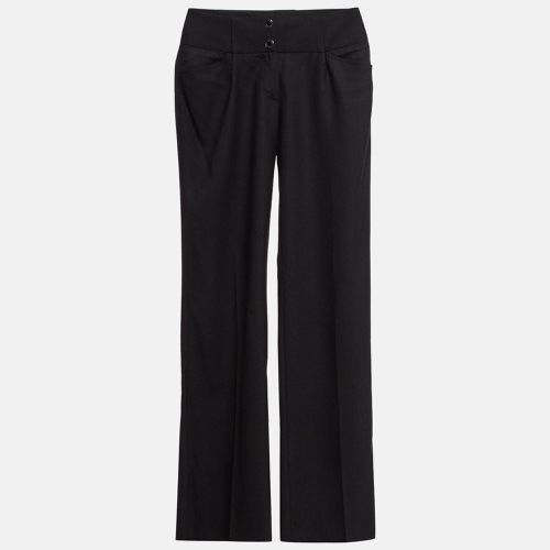 Dolce & Gabbana Black Wool Straight Leg Formal Trousers S - Dolce & Gabbana - Modalova