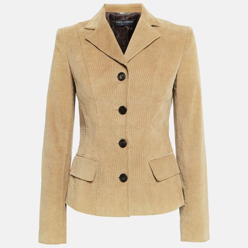 Dolce & Gabbana Vintage Tan Corduroy Button Front Jacket M - Dolce & Gabbana - Modalova