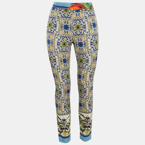 Dolce & Gabbana Multicolor Printed Crepe Trousers M - Dolce & Gabbana - Modalova