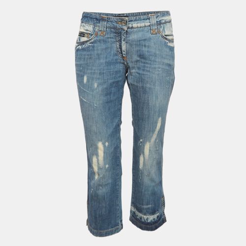 Dolce & Gabbana Blue Bleached Denim Skinny Jeans M Waist 34" - Dolce & Gabbana - Modalova