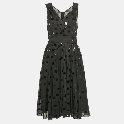 Dolce & Gabbana Black Sequin Jersey Sleeveless Short Dress M - Dolce & Gabbana - Modalova