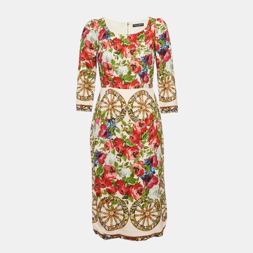 Dolce & Gabbana Multicolor Printed Crepe Sheath Dress XS - Dolce & Gabbana - Modalova